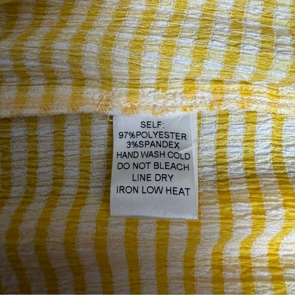 Promesa Women’s Yellow Striped Lightweight Summer Maxi Dress Size Large NWT - Picture 6 of 9